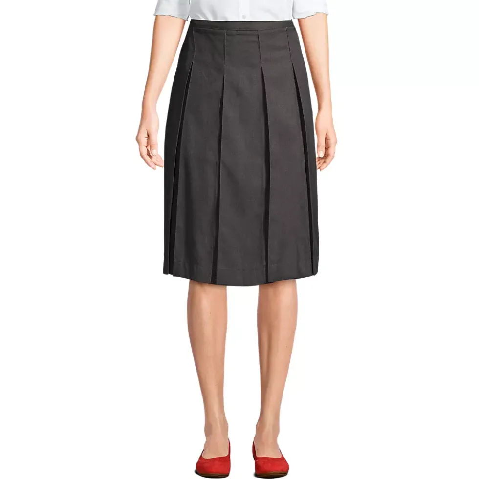 Women's Below The Knee Box Pleat Skirt