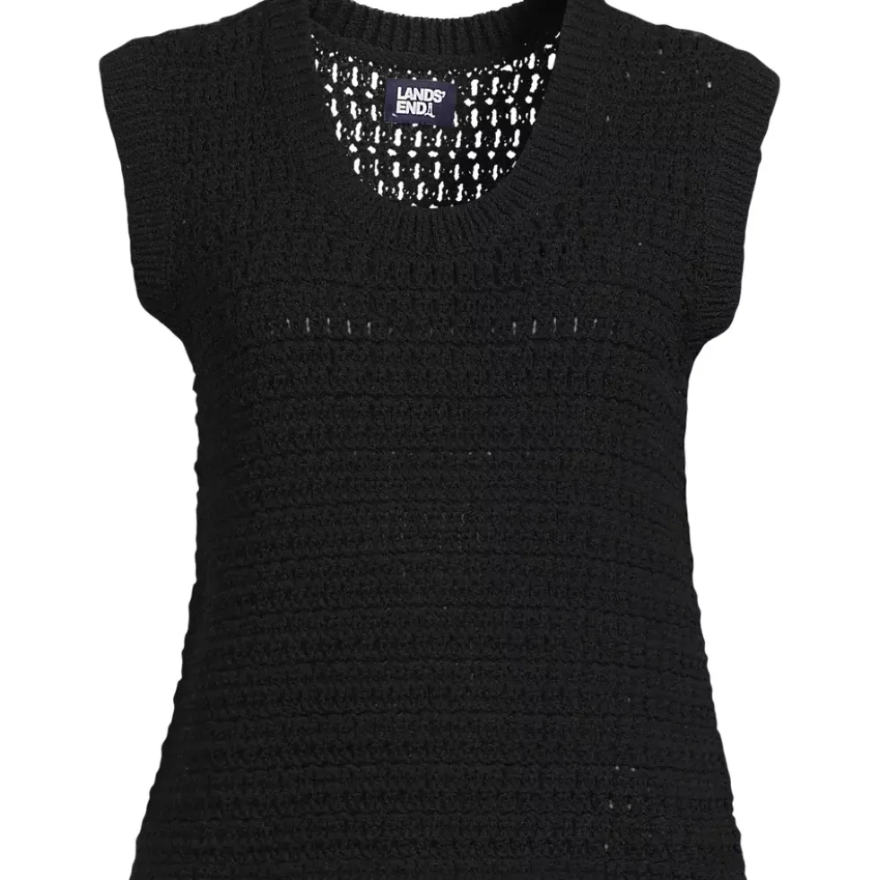 Women's Blend Texture U Neck Vest Sweater
