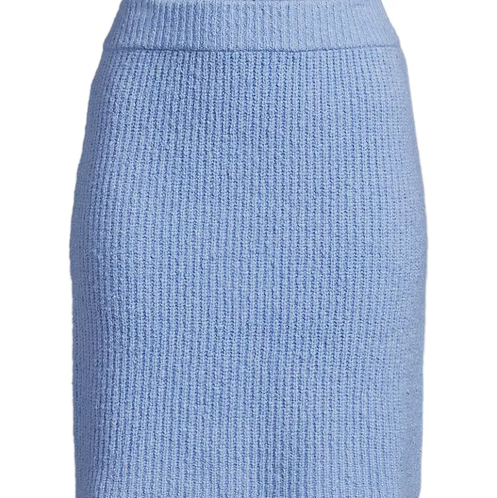 Women's Boucle Shaker Above the Knee Sweater Skirt