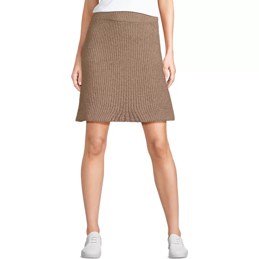 Women's Boucle Shaker Above the Knee Sweater Skirt