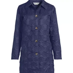 Women's Bow Quilted Insulated Coat
