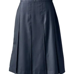 Women's Box Pleat Skirt Below the Knee