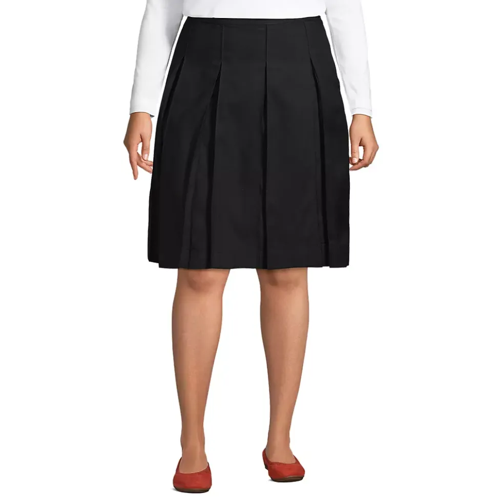 Women's Box Pleat Skirt Top of Knee