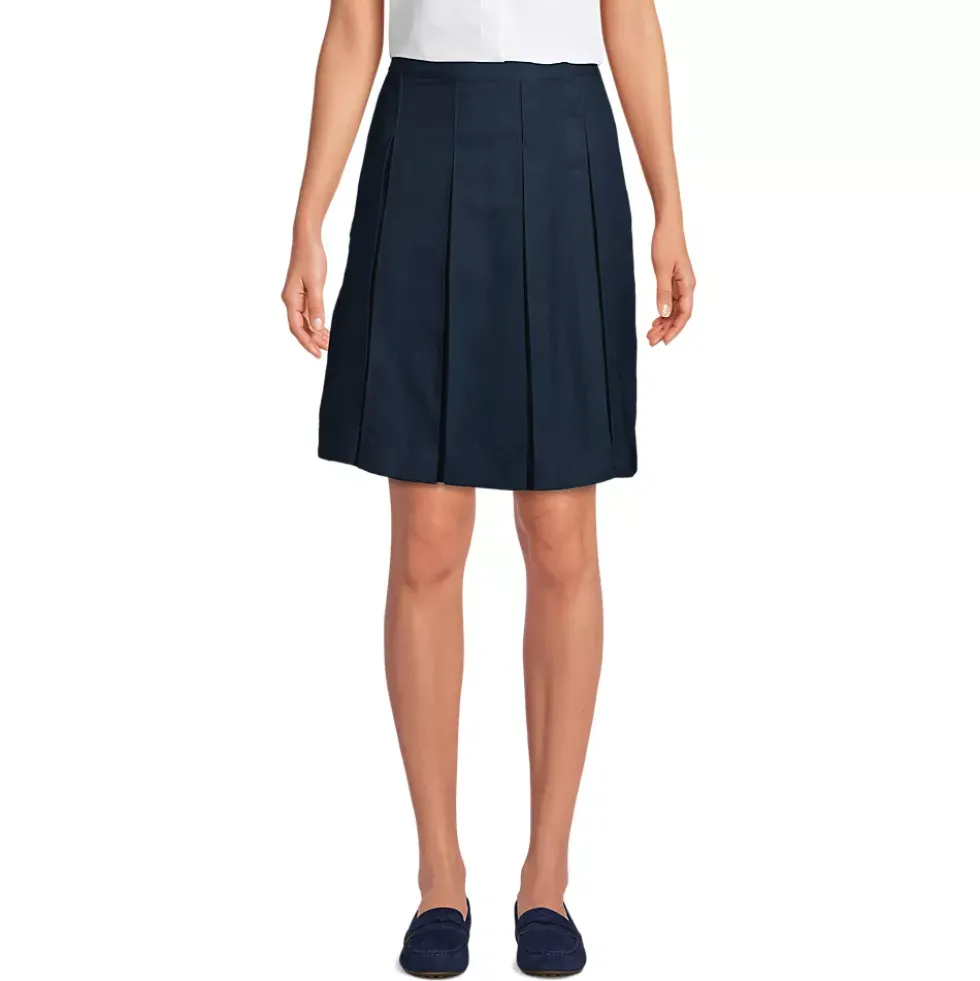 Women's Box Pleat Skirt Top of Knee