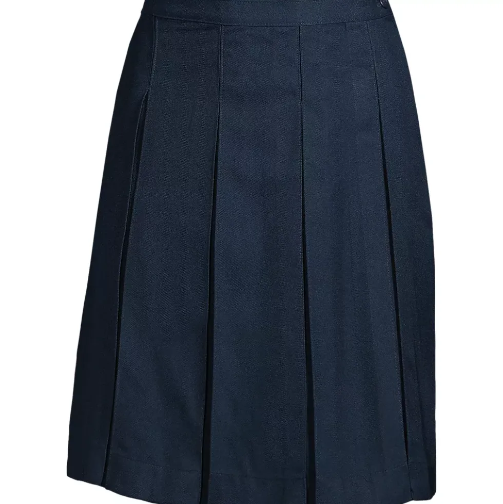 Women's Box Pleat Skirt Top of Knee