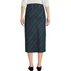 Women's Brushed Flannel Midi Column Skirt