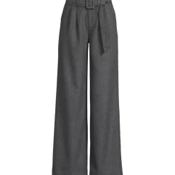 Women's Brushed Flannel Mid Rise Wide Leg Trousers