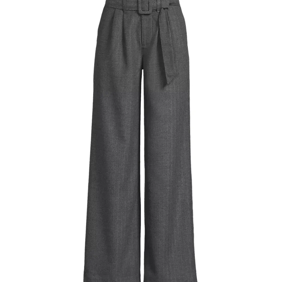 Women's Brushed Flannel Mid Rise Wide Leg Trousers