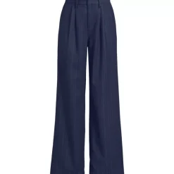 Women's Brushed Flannel Mid Rise Wide Leg Trousers
