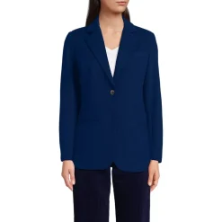 Women's Brushed Ponte Traditional Blazer