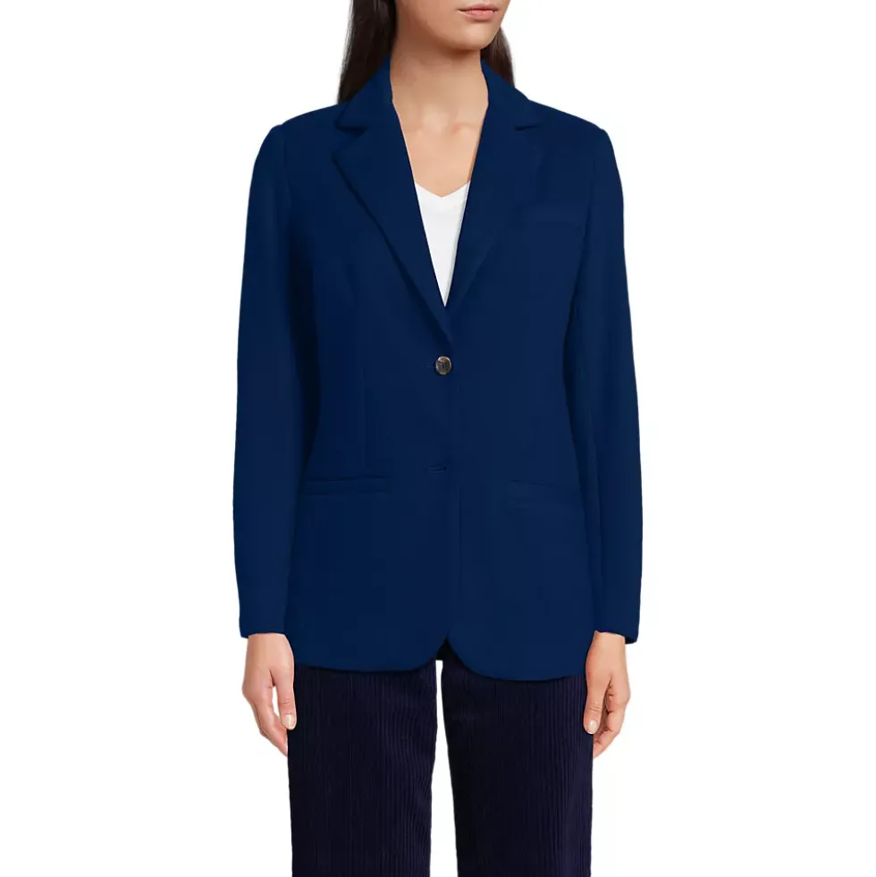 Women's Brushed Ponte Traditional Blazer