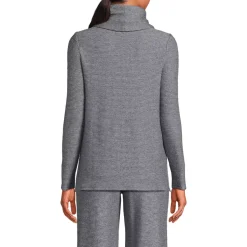 Women's Cable Ottoman Relaxed Long Sleeve Cowl Neck Top