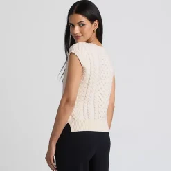 Women's Cable Vest Sweater