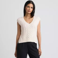 Women's Cable Vest Sweater