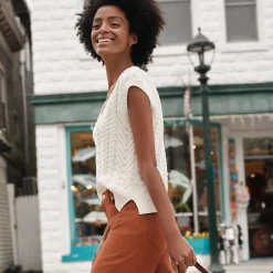 Women's Cable Vest Sweater