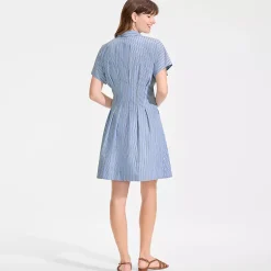 Women's Cambric Above the Knee Shirt Dress