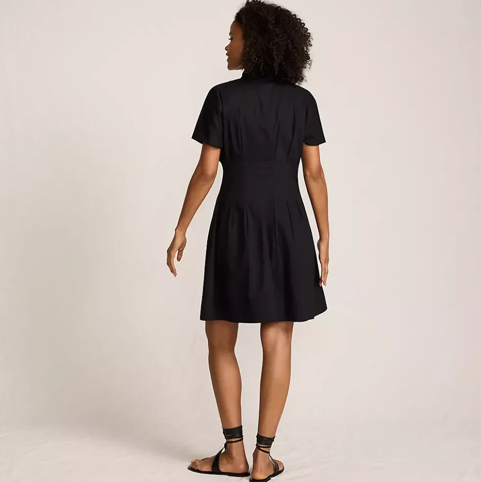Women's Cambric Above the Knee Shirt Dress