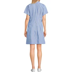 Women's Cambric Above the Knee Shirt Dress