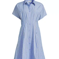 Women's Cambric Above the Knee Shirt Dress