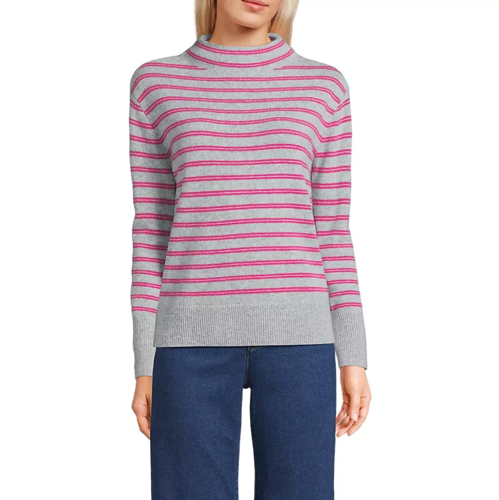 Women's Cashmere Funnel Neck Sweater