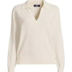 Women's Cashmere Johnny Collar Sweater