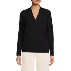 Women's Cashmere Long Sleeve Wrap Sweater