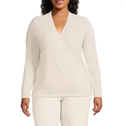 Women's Cashmere Long Sleeve Wrap Sweater
