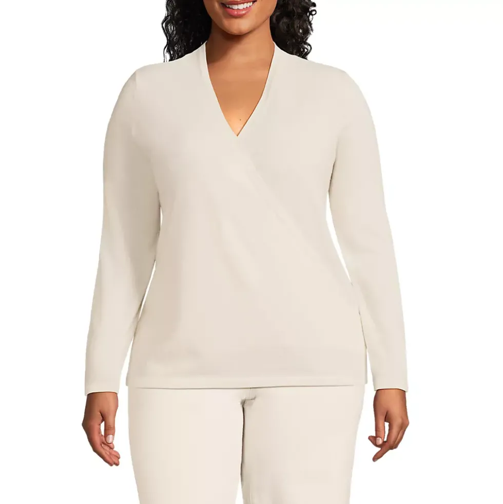 Women's Cashmere Long Sleeve Wrap Sweater