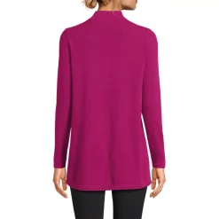 Women's Cashmere Mock Neck Swing Tunic Sweater