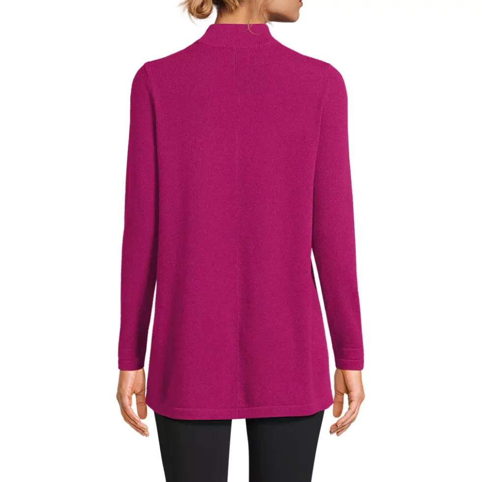 Women's Cashmere Mock Neck Swing Tunic Sweater