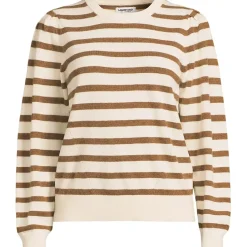 Women's Cashmere Puff Sleeve Crew Neck Sweater