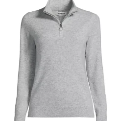 Women's Cashmere Quarter Zip Sweater