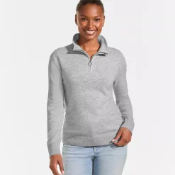 Women's Cashmere Quarter Zip Sweater