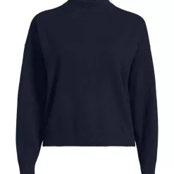 Women's CashTouch Drop Shoulder Mock Neck Sweater