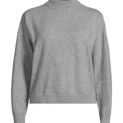 Women's CashTouch Drop Shoulder Mock Neck Sweater