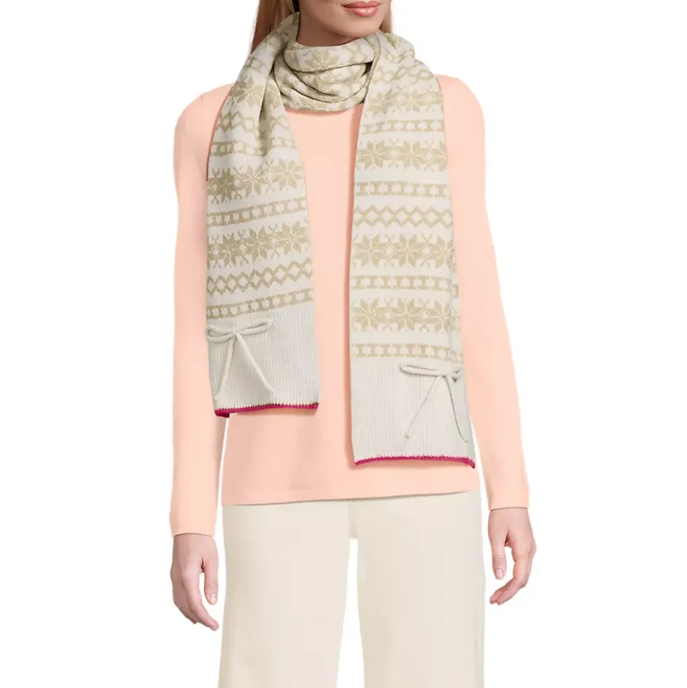 Women's CashTouch Pattern Knit Scarf