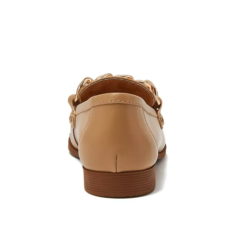 Women's Chain Leather Loafers