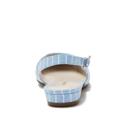 Women's Chambray Slingback Low Heels