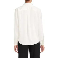 Women's Charmeuse Utility Popover Blouse
