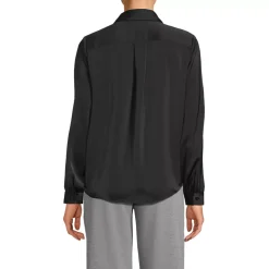Women's Charmeuse Utility Popover Blouse