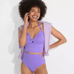 Women's Cheeky High Waisted Bikini Bottoms