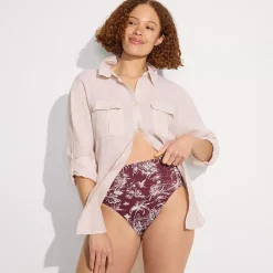 Women's Cheeky High Waisted Bikini Bottoms