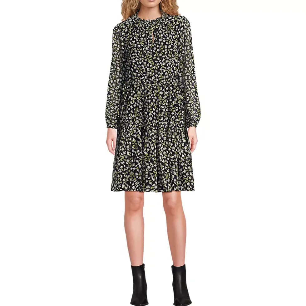 Women's Chiffon Above the Knee Adjustable Dress