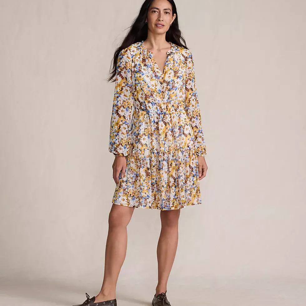 Women's Chiffon Above the Knee Adjustable Dress