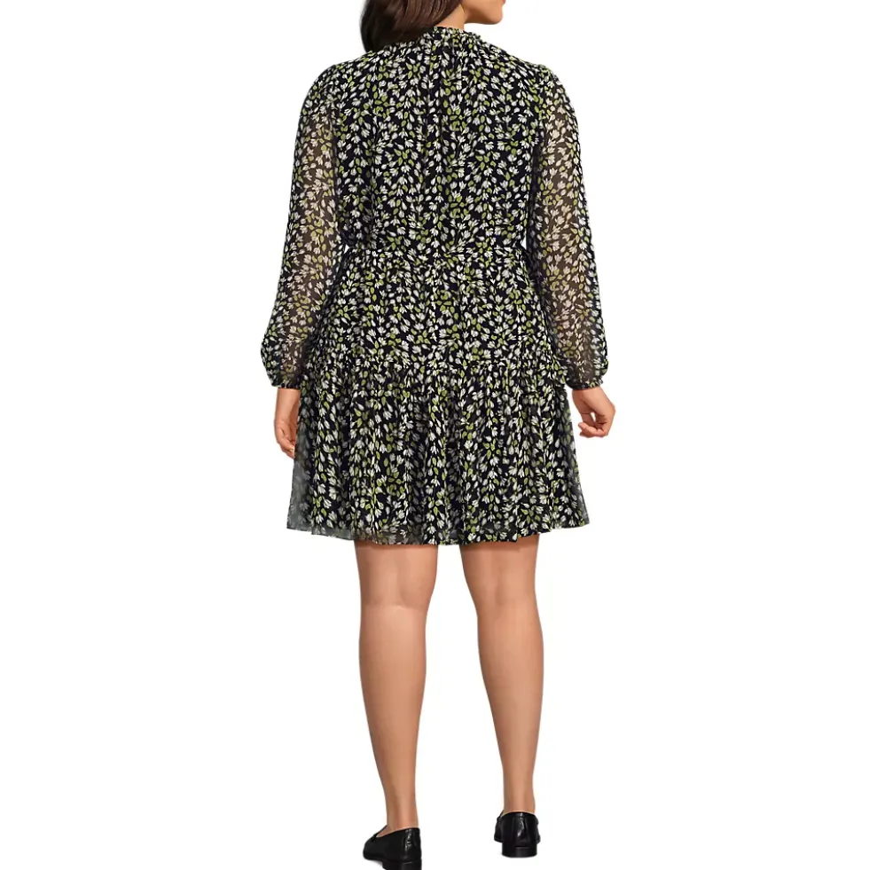 Women's Chiffon Above the Knee Adjustable Dress