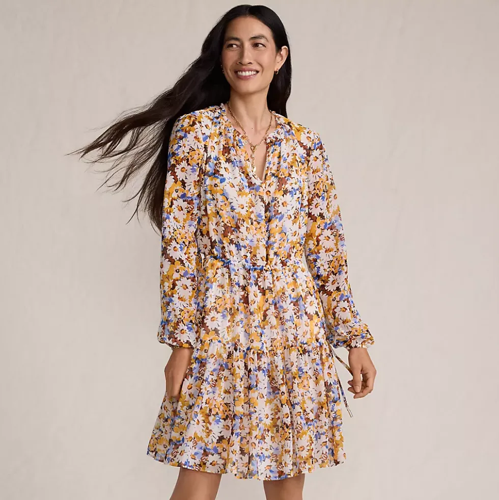 Women's Chiffon Above the Knee Adjustable Dress