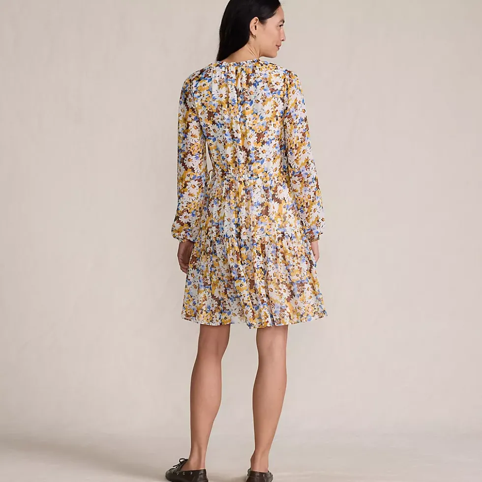 Women's Chiffon Above the Knee Adjustable Dress