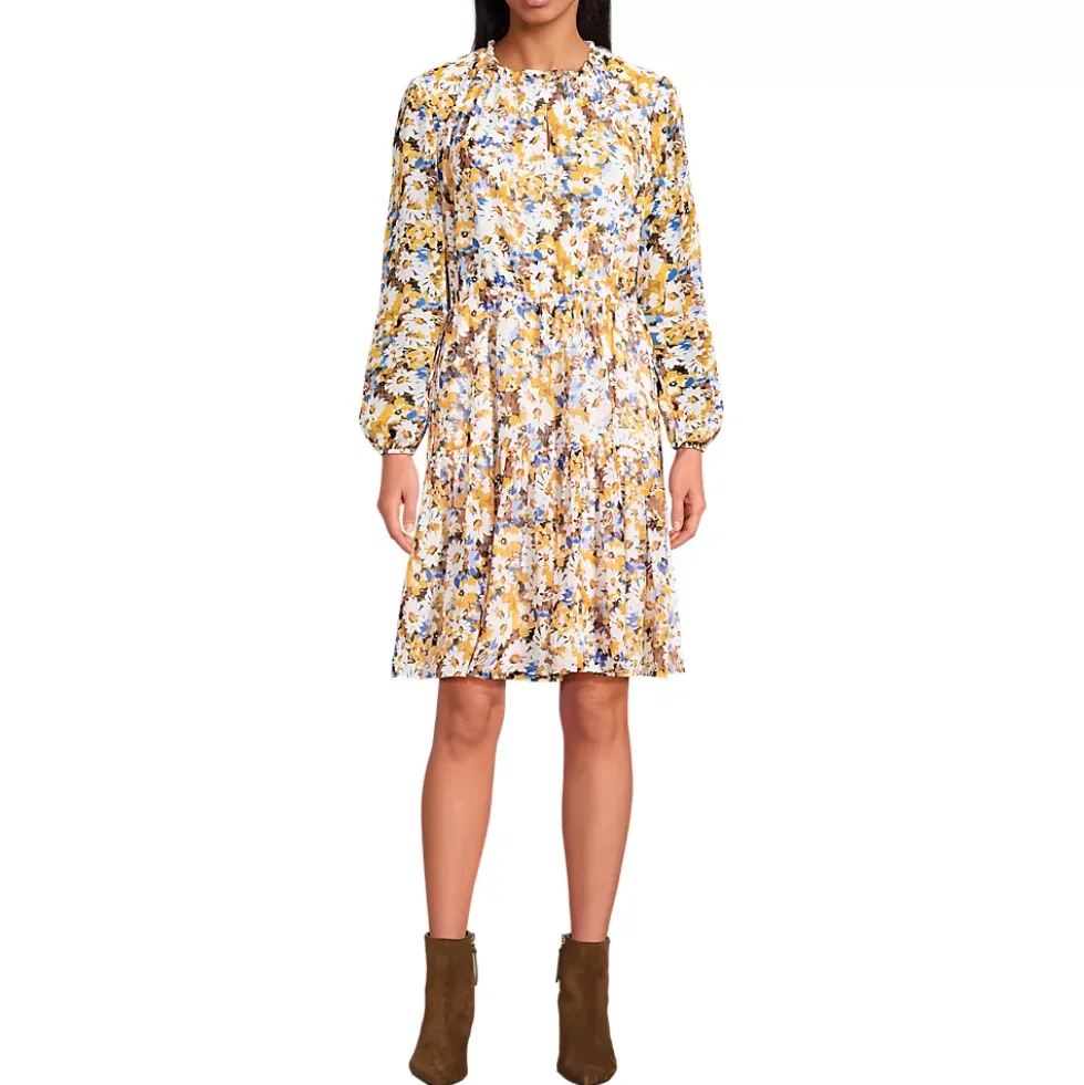 Women's Chiffon Above the Knee Adjustable Dress