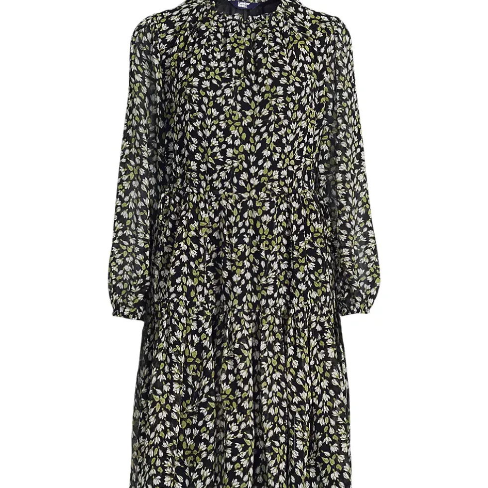 Women's Chiffon Above the Knee Adjustable Dress