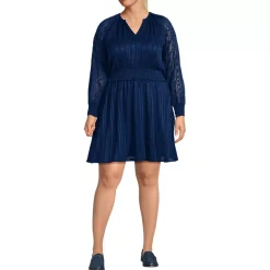 Women's Chiffon Clip Dot Dress
